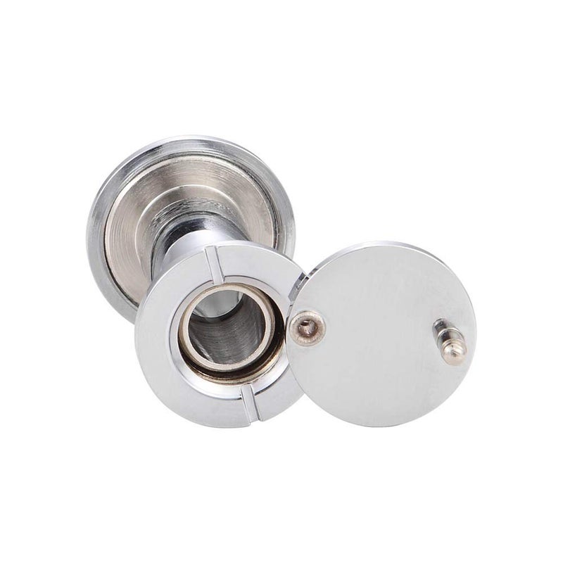 Forliggio Peephole Front Door Viewer with Privacy Cover, One-Way 220 Degrees in Chrome - Image 3